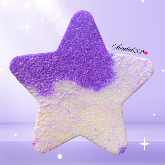 Alien star shaped bath bomb