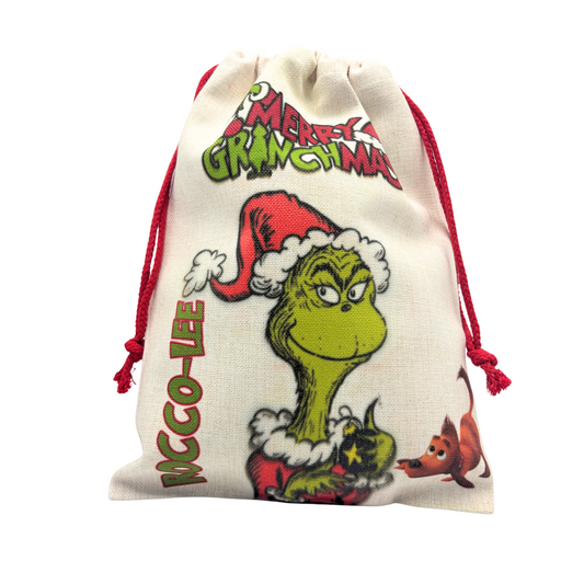 Personalised Grinchmas sack