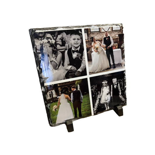 Four photo collage Photo Slate 20 x 20cm