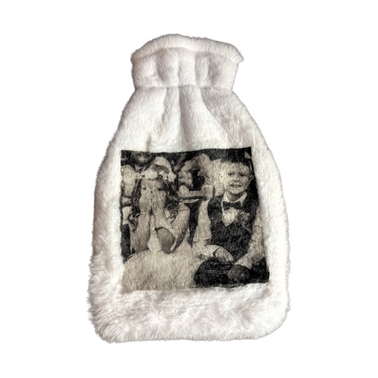 Photo Hot water bottle cover (White)