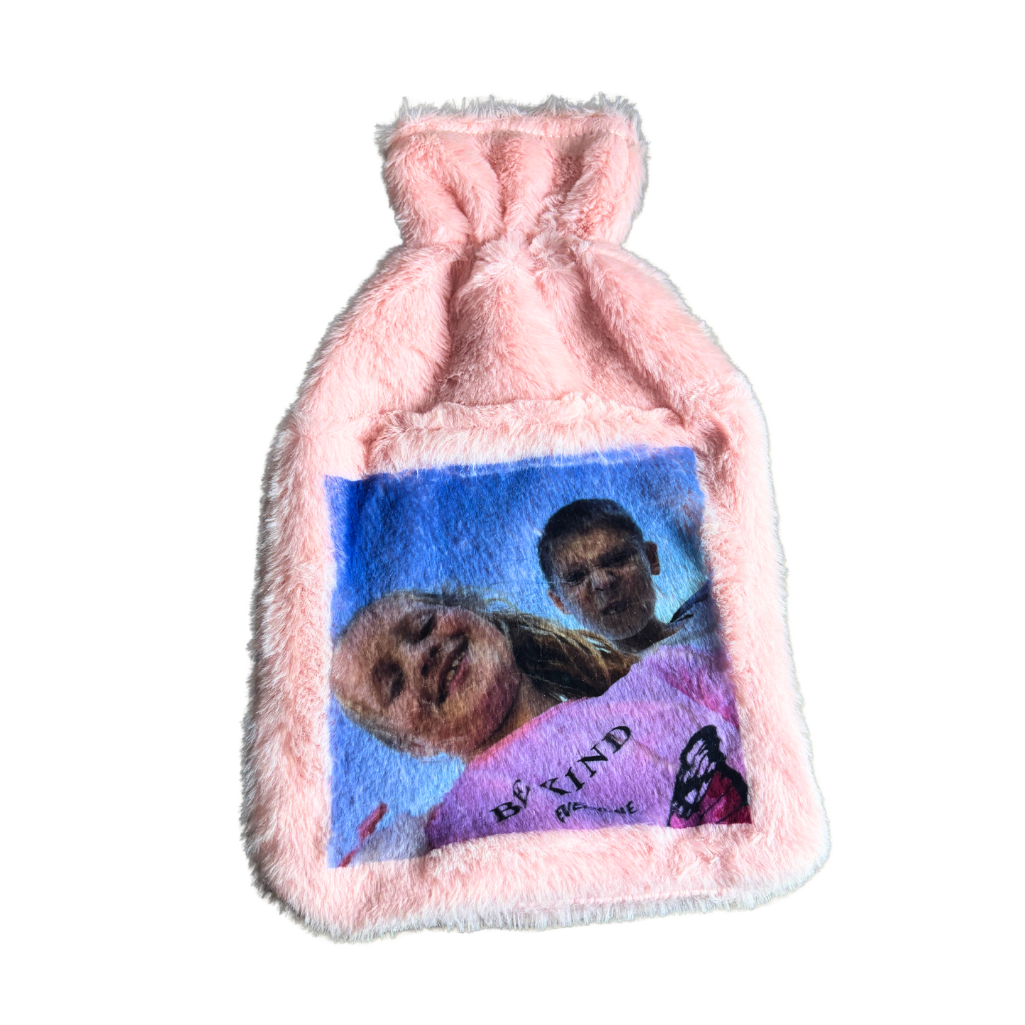 Photo Hot water bottle cover (Pink)