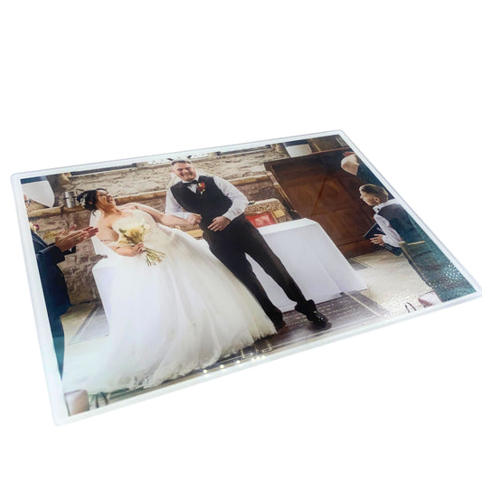 Photo chopping board/ glass photo - 20 x 28 cm